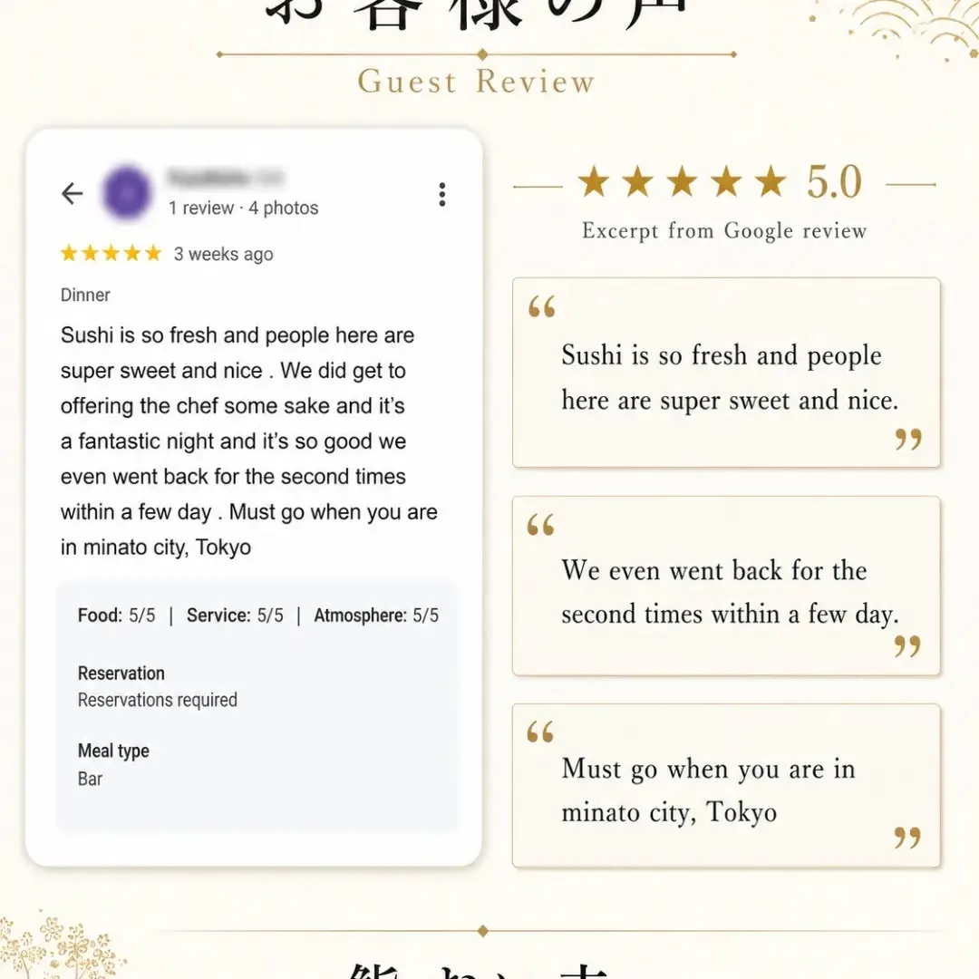 お客様の声。